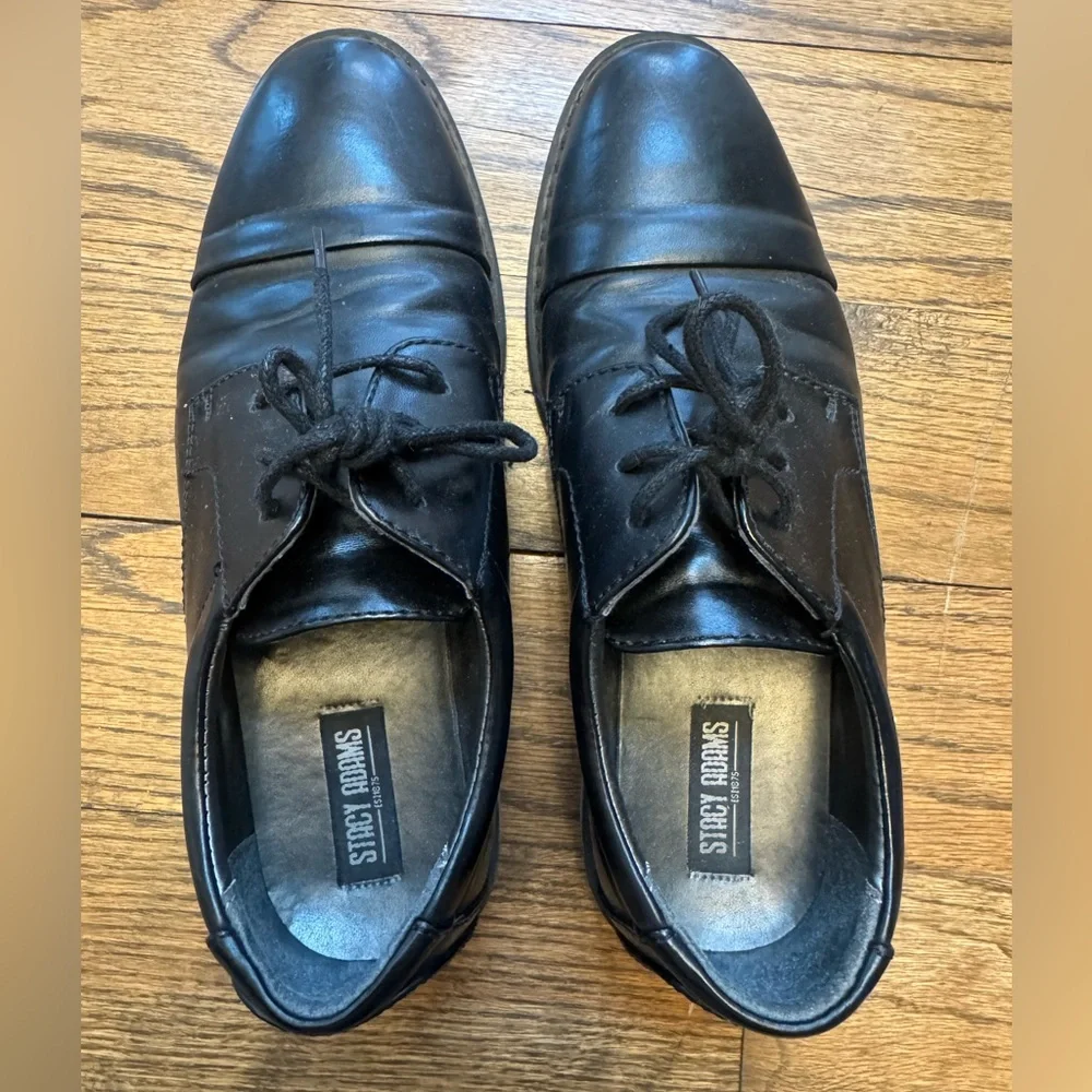Stacy Adams Boy’s Classic Black Oxfords, Size 3M